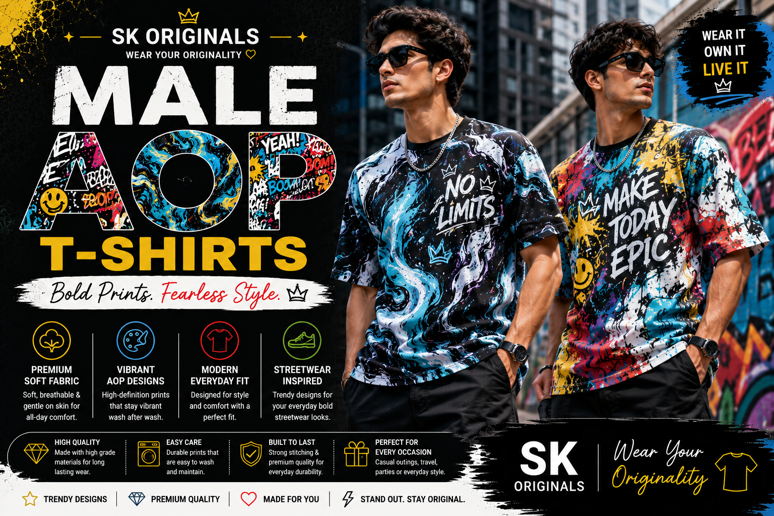 Mens Graphic Tshirt Collection by SK Originals