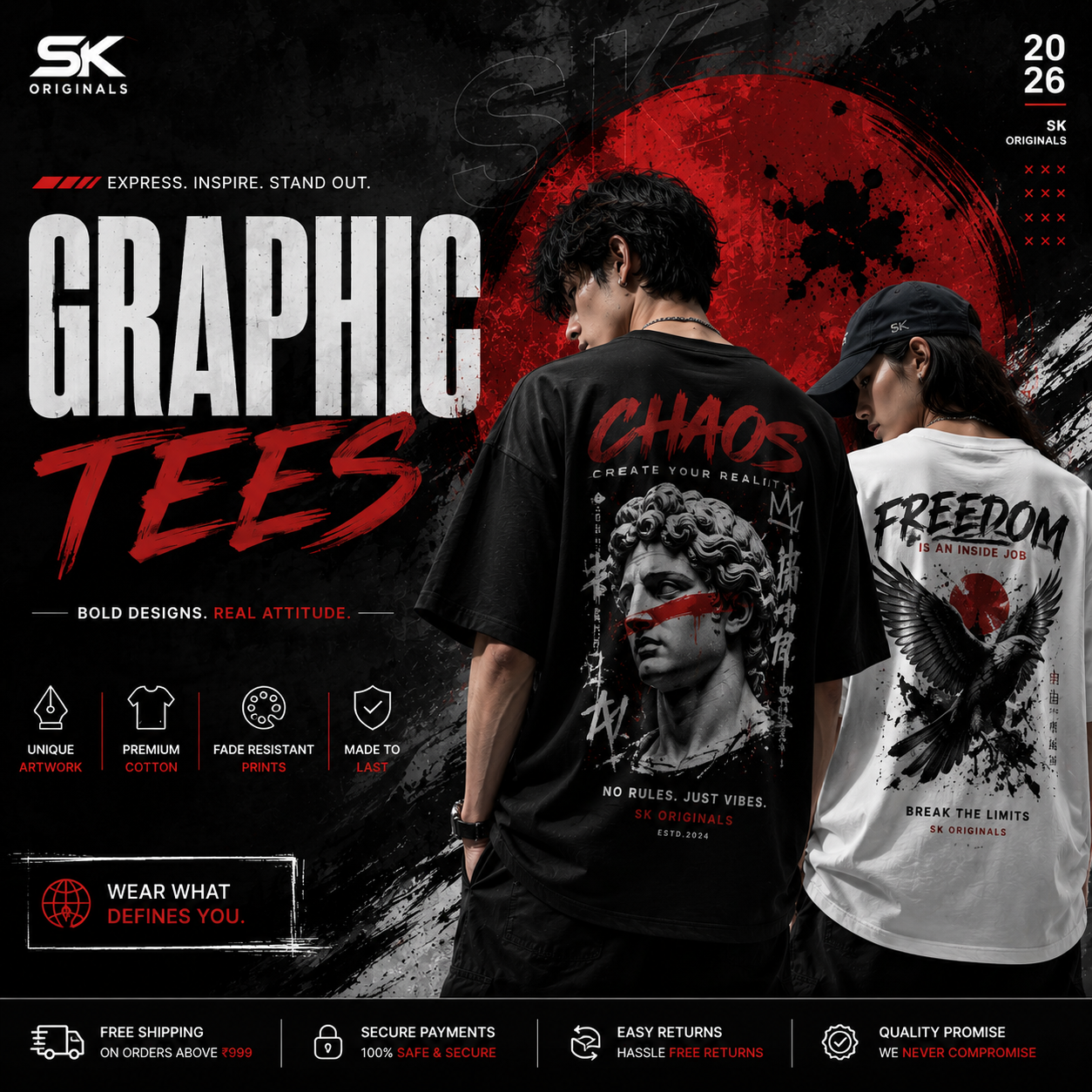 Womens Graphic Tshirt Collection by SK Originals