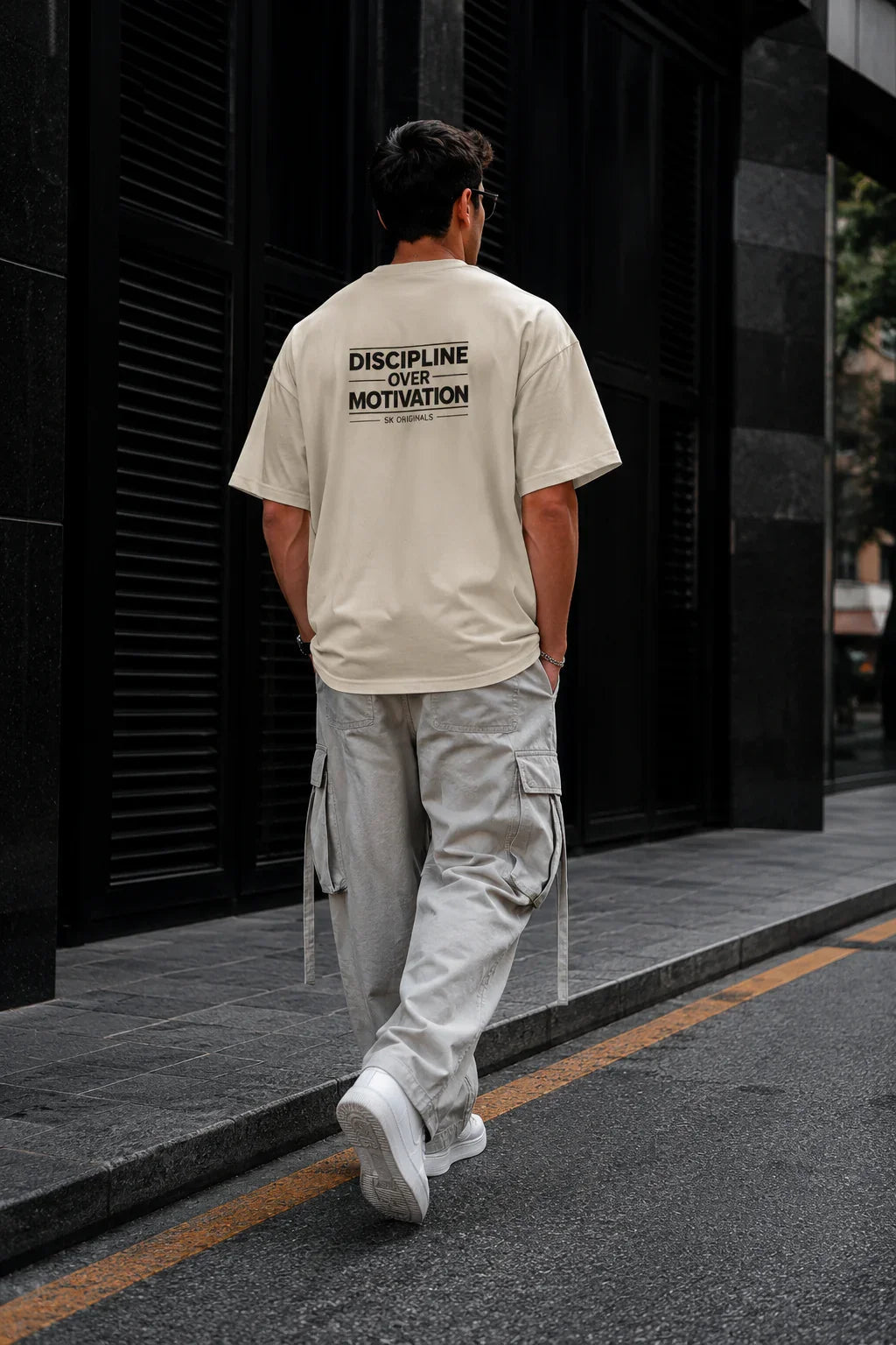 Built Not Born Oversized Tee | Gym Motivation Streetwear - SK Originals