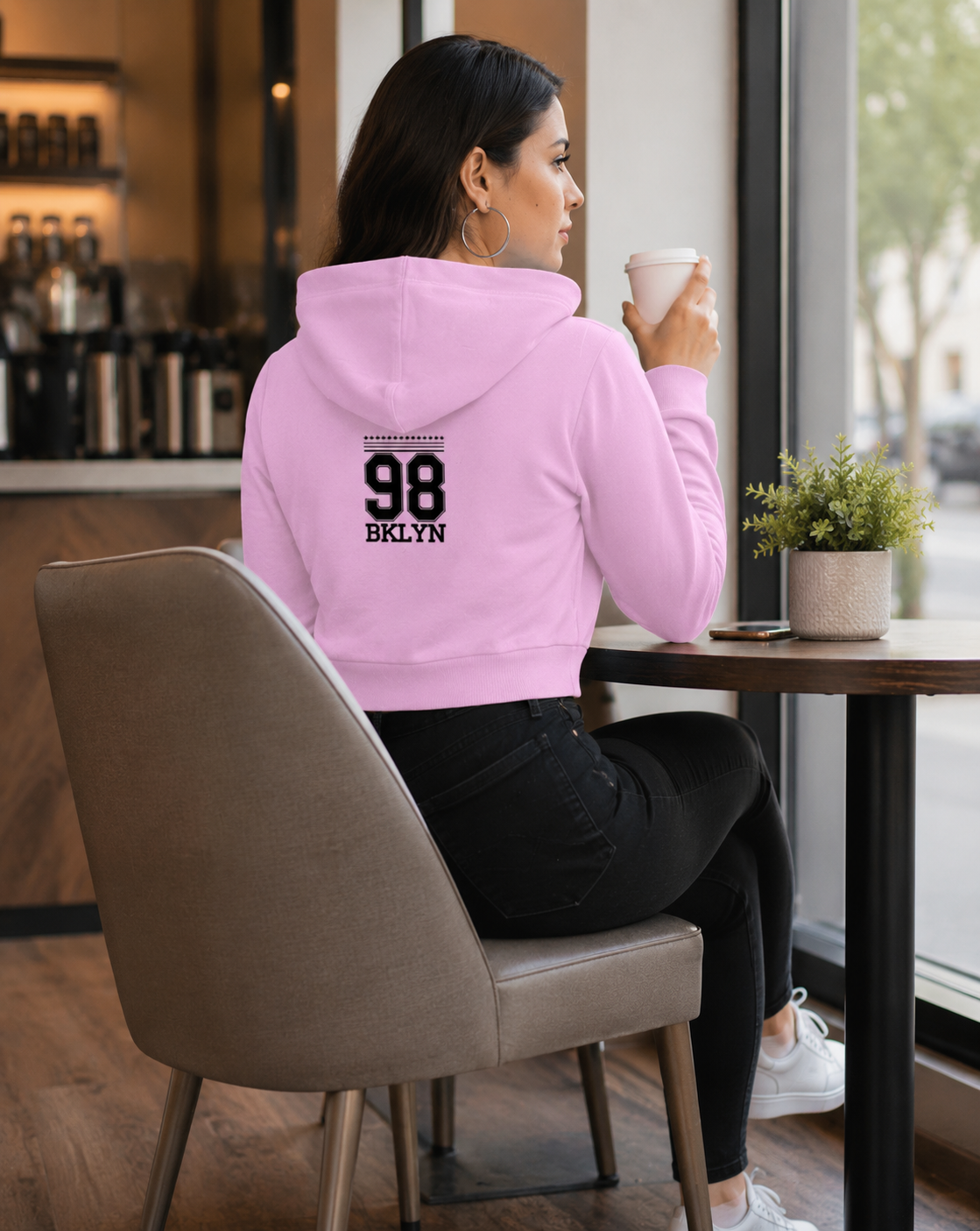 SK Originals Women's Cropped Hoodie | Premium Cotton Blend Casual Crop Hoodie for Women