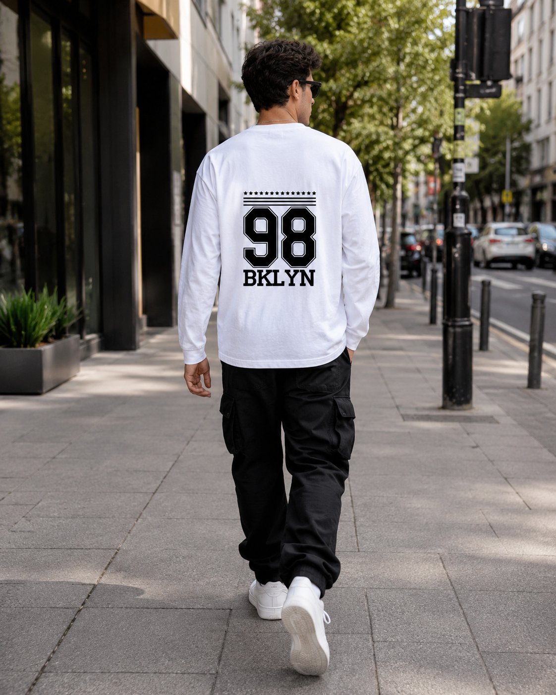 SK Originals 98 BKLYN Men's Full Sleeve T-Shirt | Premium Graphic Streetwear Tee