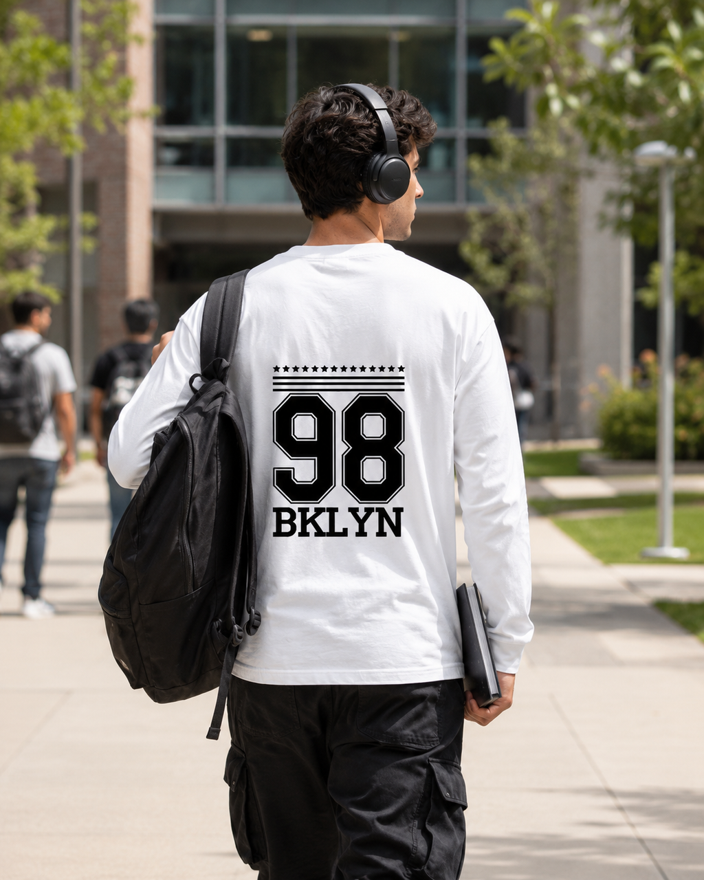 SK Originals 98 BKLYN Men's Full Sleeve T-Shirt | Premium Graphic Streetwear Tee