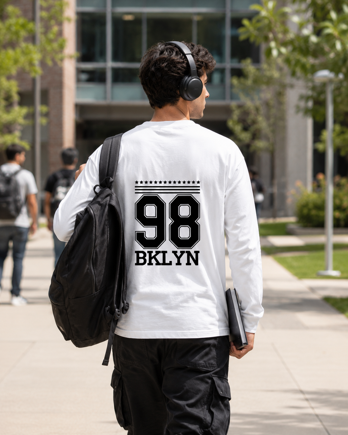 SK Originals 98 BKLYN Men's Full Sleeve T-Shirt | Premium Graphic Streetwear Tee