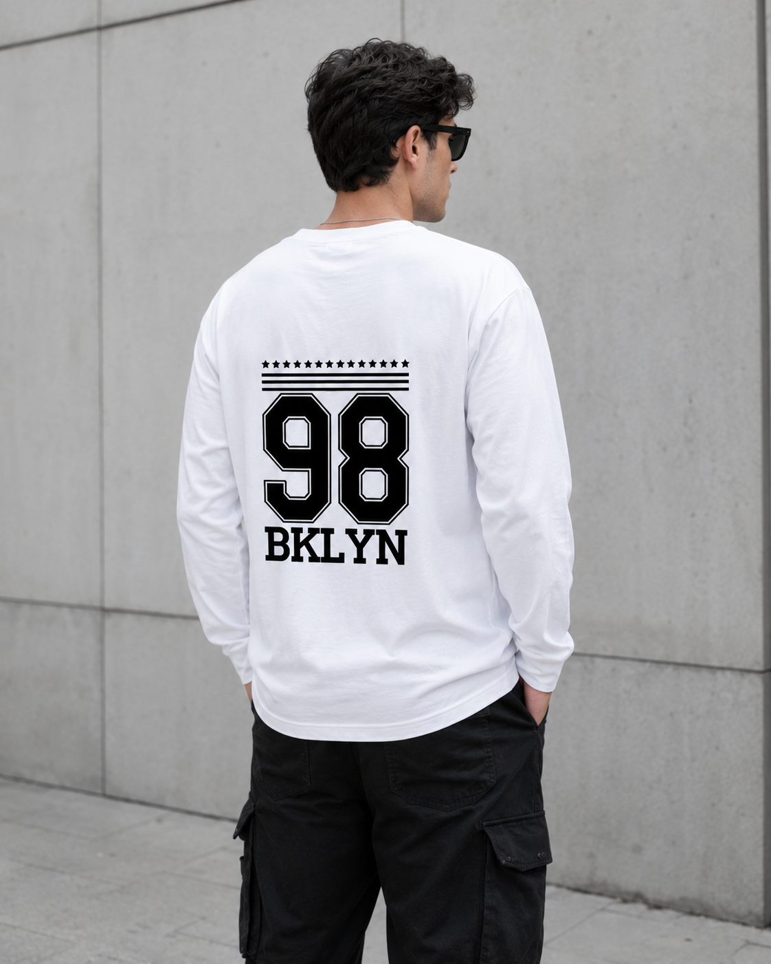 SK Originals 98 BKLYN Men's Full Sleeve T-Shirt | Premium Graphic Streetwear Tee