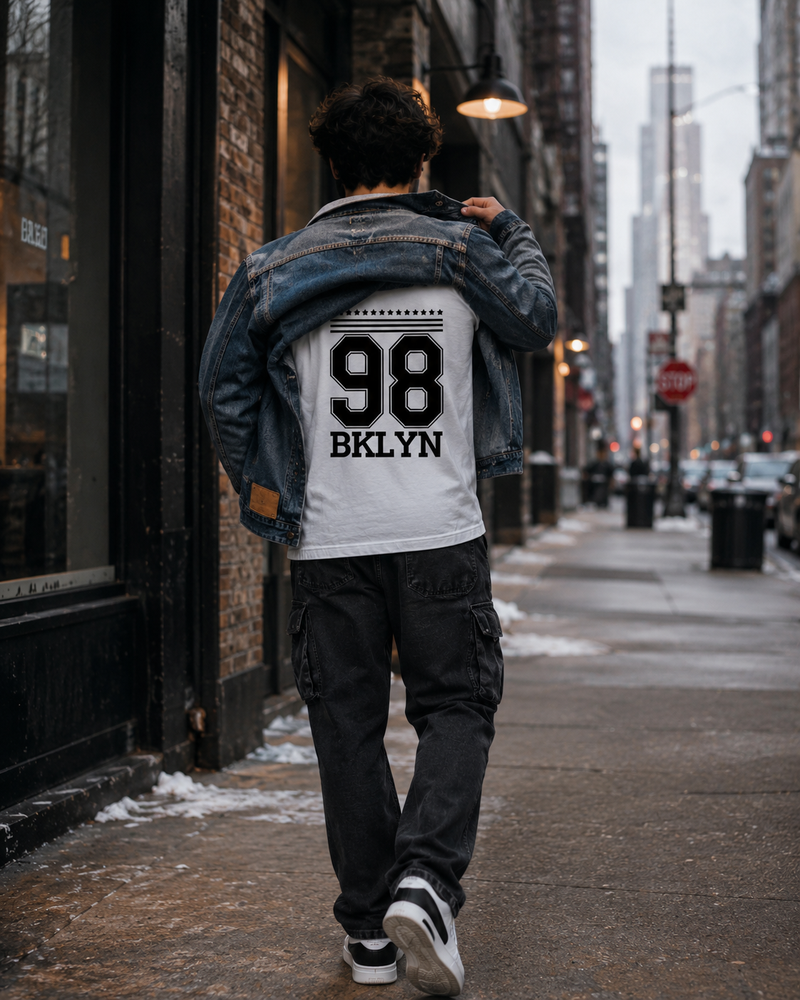 SK Originals 98 BKLYN Men's Full Sleeve T-Shirt | Premium Graphic Streetwear Tee