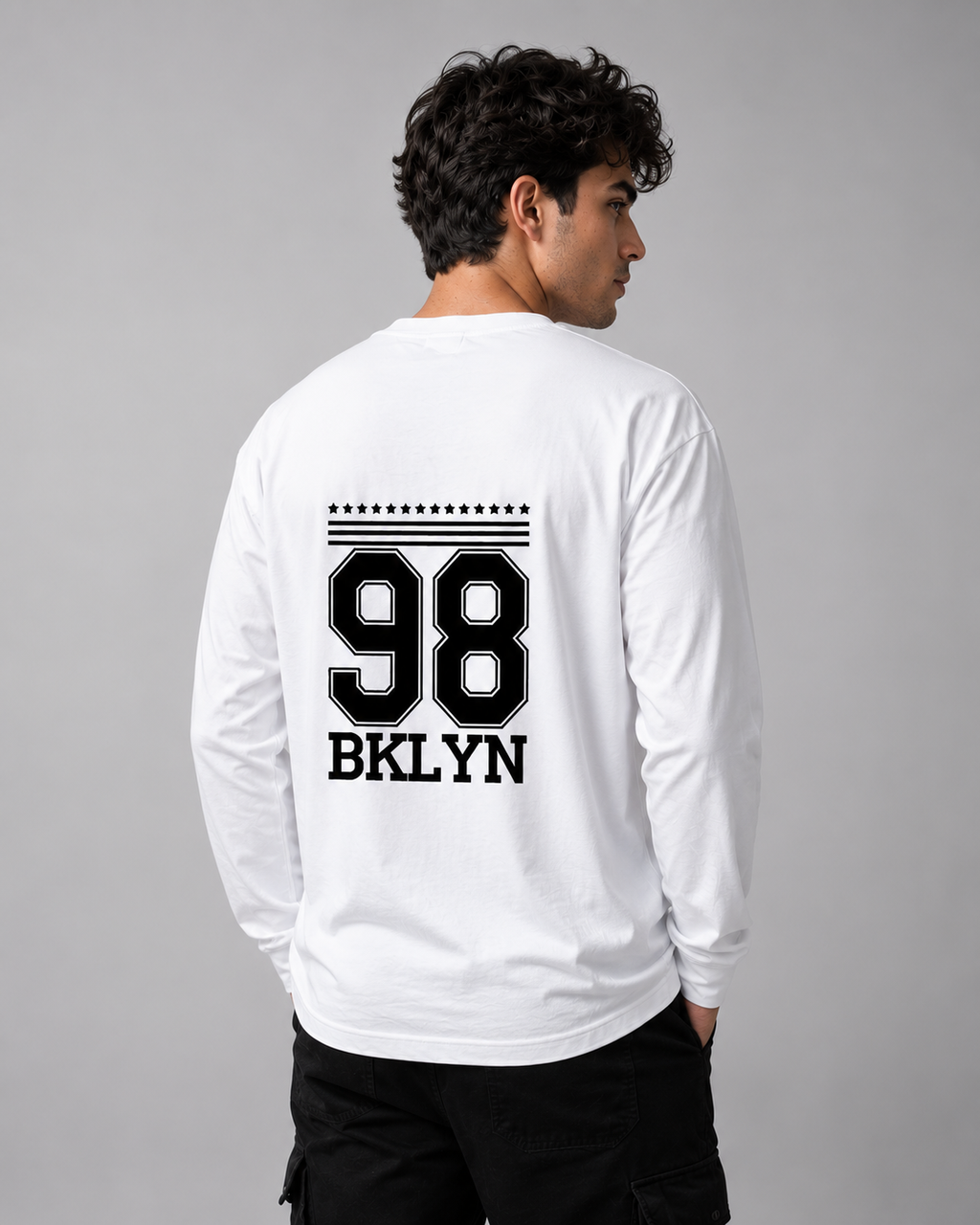 SK Originals 98 BKLYN Men's Full Sleeve T-Shirt | Premium Graphic Streetwear Tee