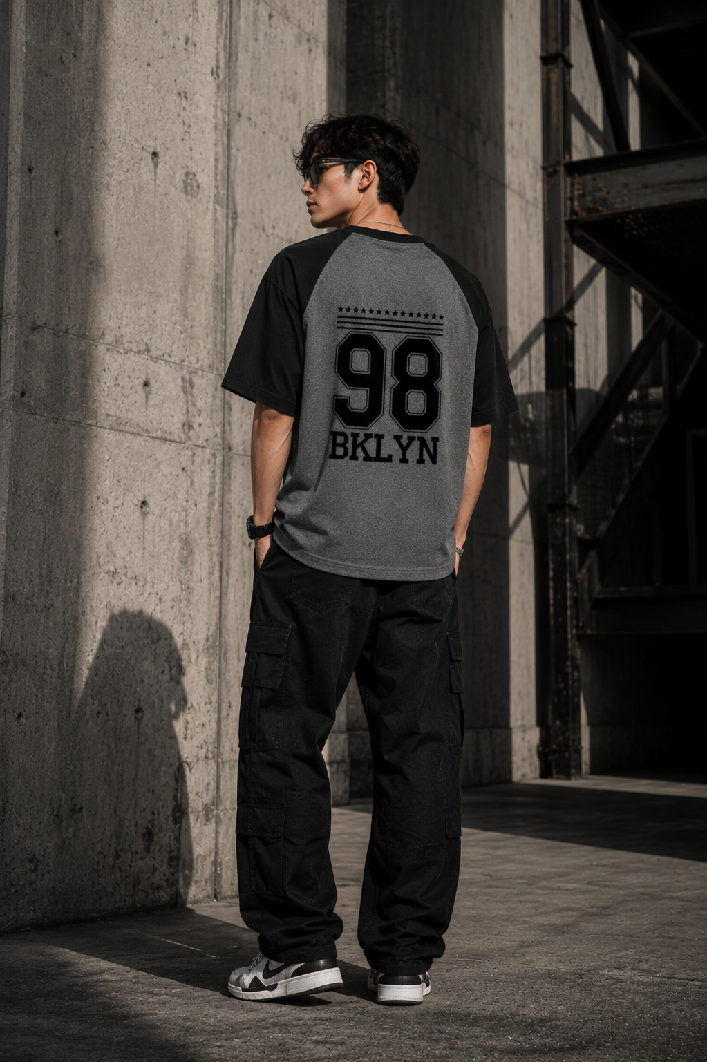 SK Originals 98 BKLYN Unisex Oversized Raglan T-Shirt | Premium Varsity Streetwear Tee