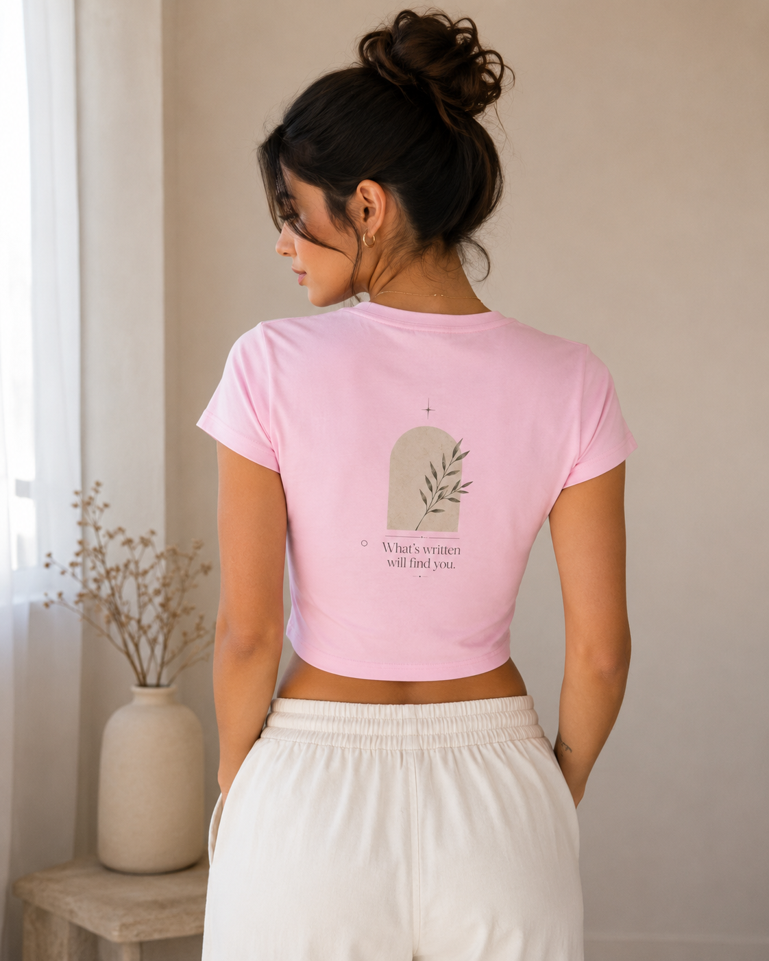 Qadr | قدر Minimalist Faith Crop Top for Women – What's Written Will Find You