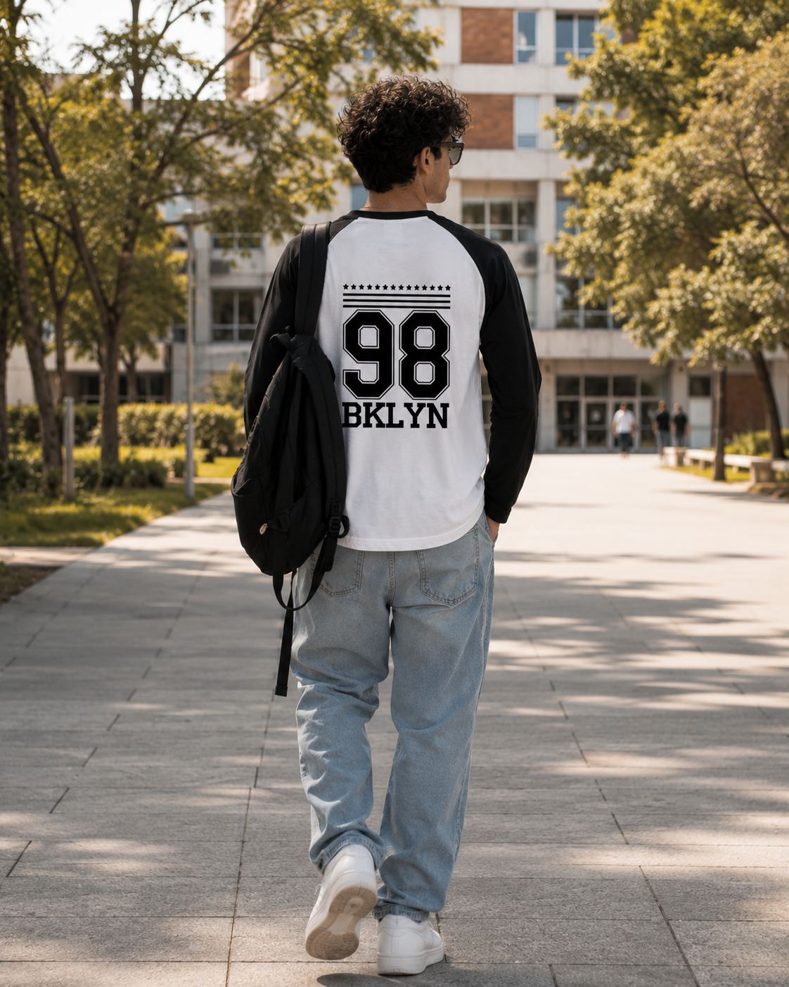 SK Originals 98 BKLYN Unisex Raglan T-Shirt | Premium Baseball Streetwear Tee