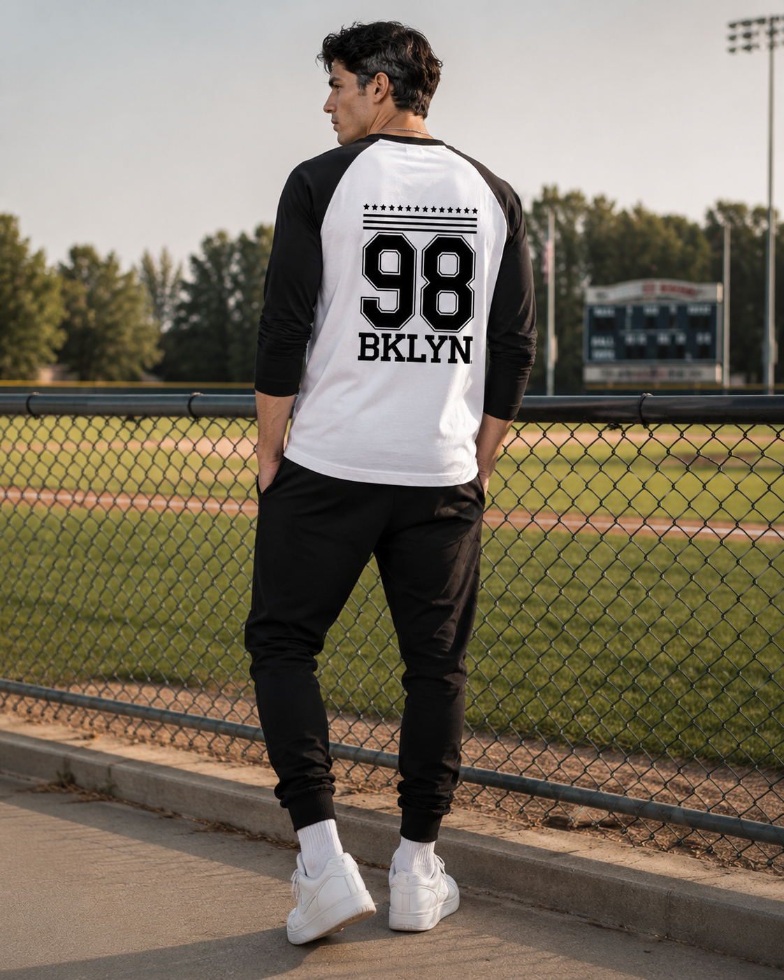 SK Originals 98 BKLYN Unisex Raglan T-Shirt | Premium Baseball Streetwear Tee