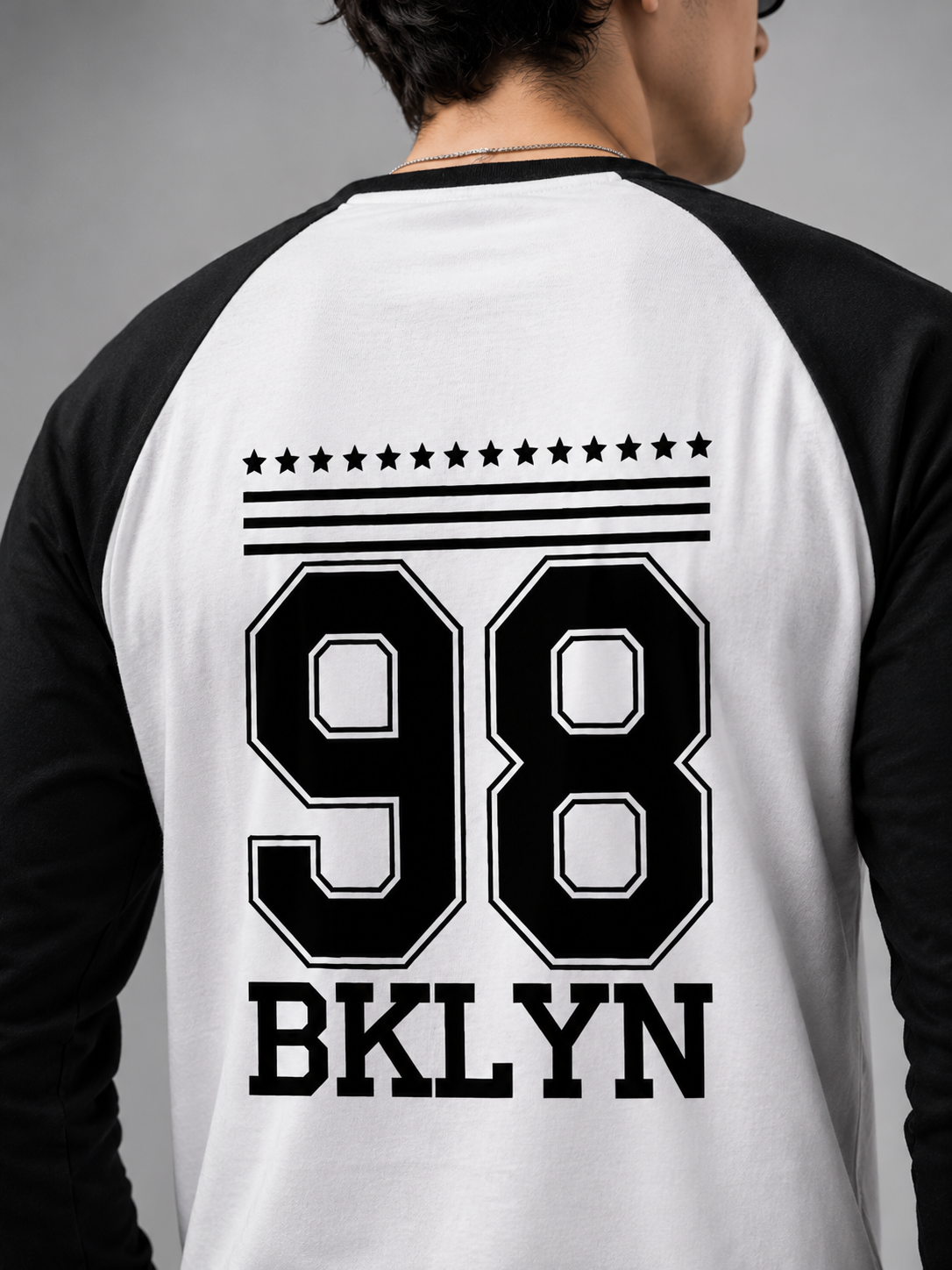 SK Originals 98 BKLYN Unisex Raglan T-Shirt | Premium Baseball Streetwear Tee