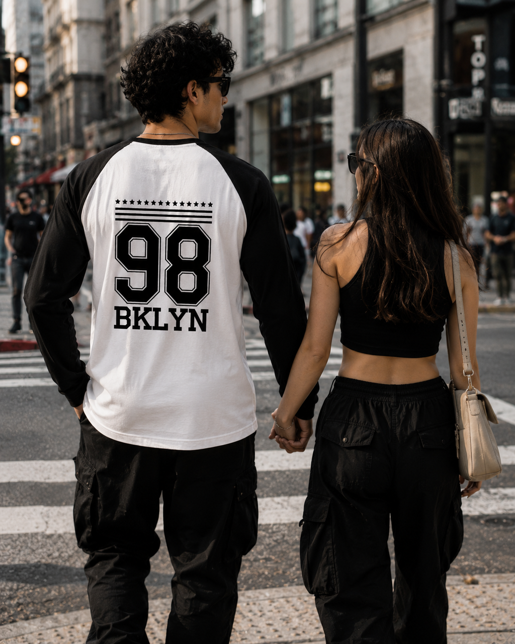 SK Originals 98 BKLYN Unisex Raglan T-Shirt | Premium Baseball Streetwear Tee