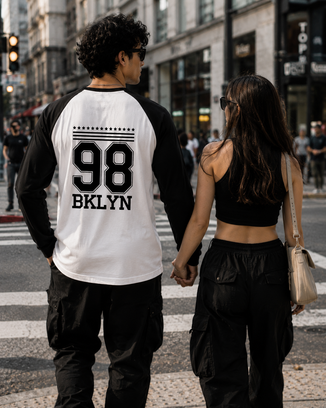 SK Originals 98 BKLYN Unisex Raglan T-Shirt | Premium Baseball Streetwear Tee