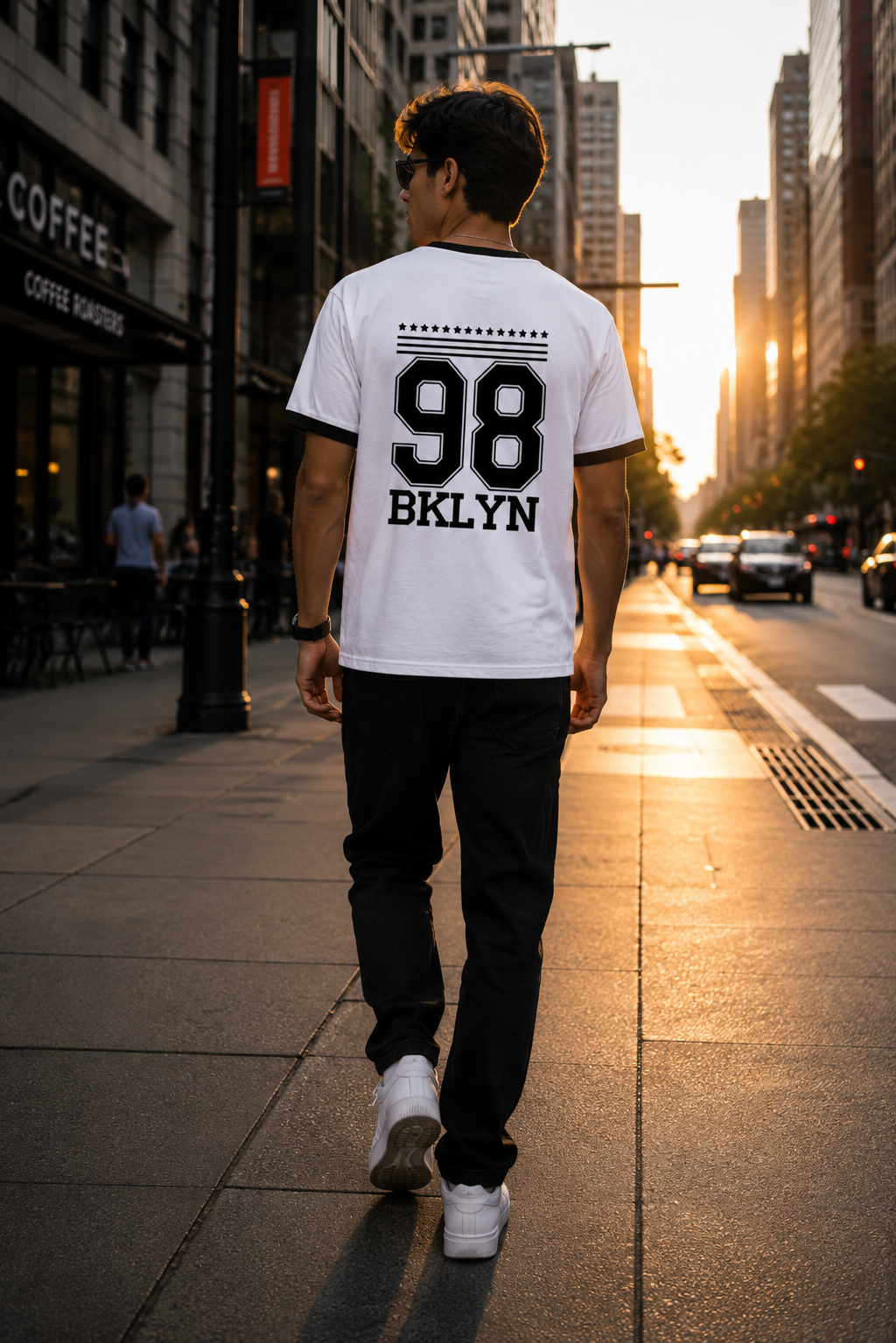SK Originals 98 BKLYN Unisex Ringer T-Shirt | Premium Varsity Streetwear Tee