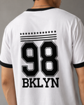 SK Originals 98 BKLYN Unisex Ringer T-Shirt | Premium Varsity Streetwear Tee