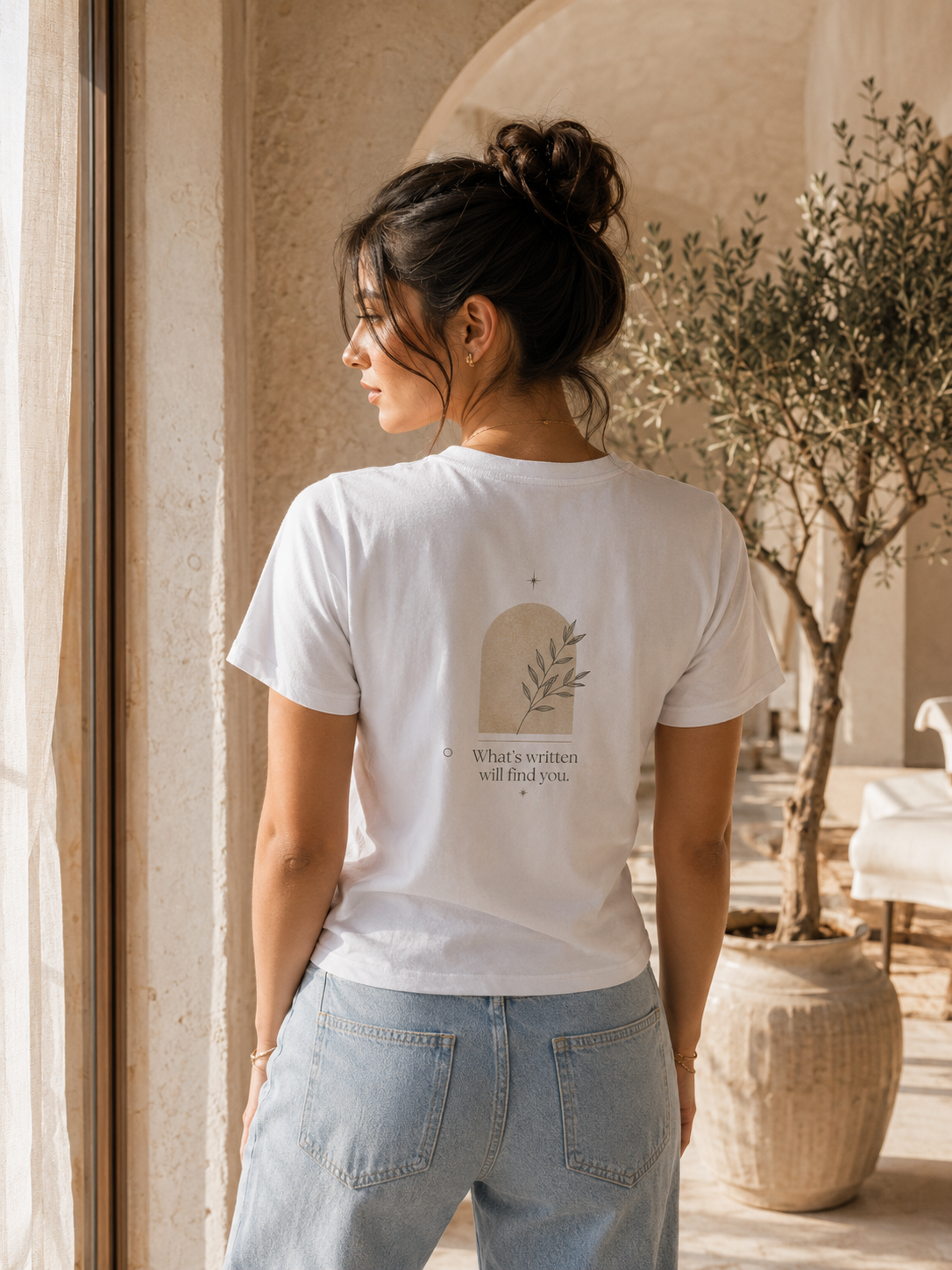 Qadr Minimalist Faith Women's T-Shirt | Arabic Inspirational Graphic Tee