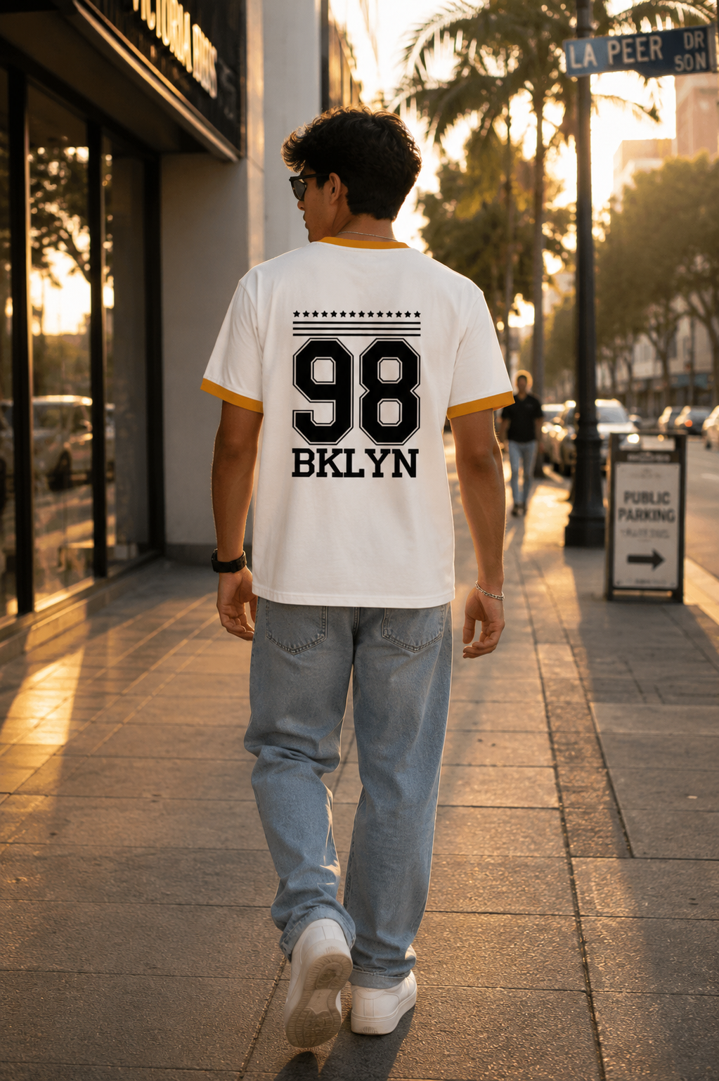 SK Originals 98 BKLYN Unisex Ringer T-Shirt | Premium Varsity Streetwear Tee